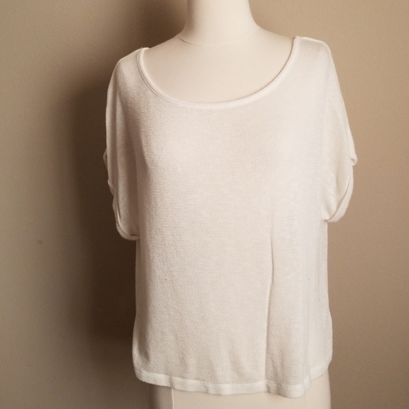 Off white short sleeve sweater - Picture 3 of 6